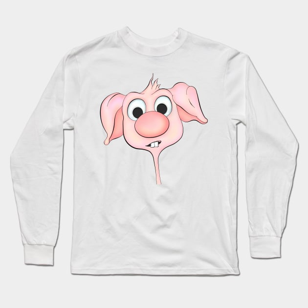 Cartoon confused mouse Long Sleeve T-Shirt by stefy